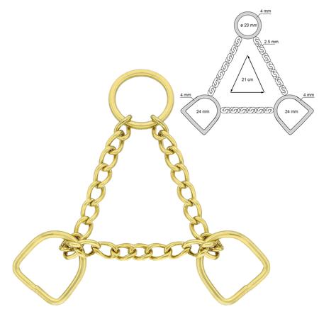 Martingale chain D ring Brass