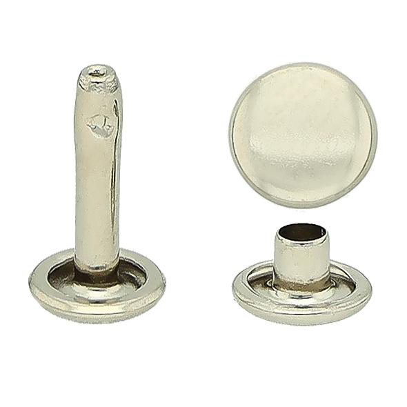 Rivet tubulaire avec double calotte Plaque Nickel 1000 pcs