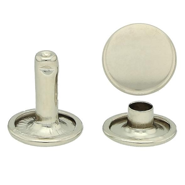 Double Cap Rivet Nickel Plated Pcs Pet Hardware