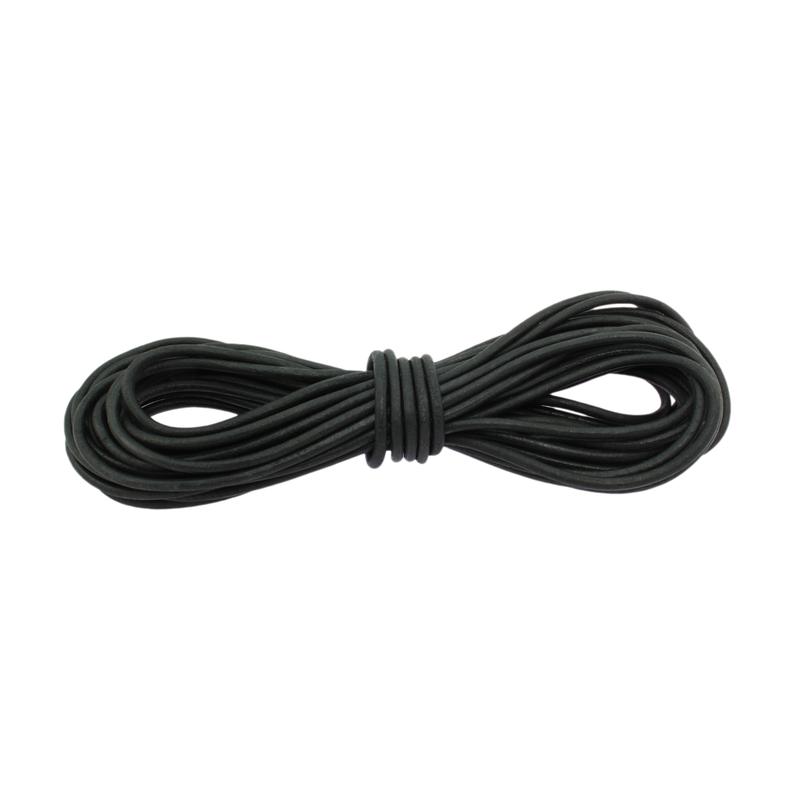 Shiny cheapest Round Smooth Leather Cord 4mm x 50m: Black (297-SRC4x50-BK) 8UQ7